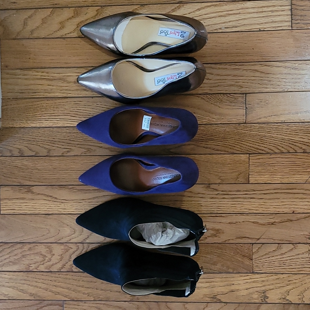 Three brand new heels